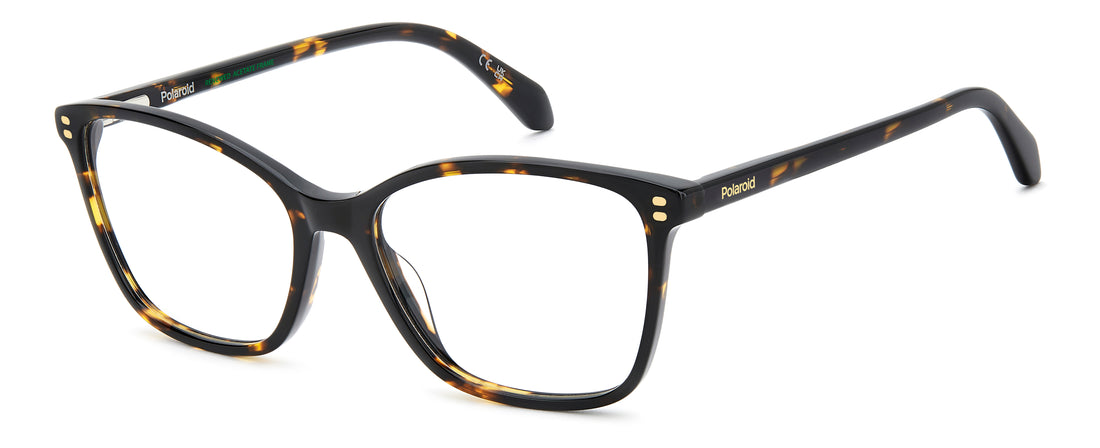 Occhiali da vista polaroid pld d608 086 havana cat eye femenino taglia 56mm - Vista principale