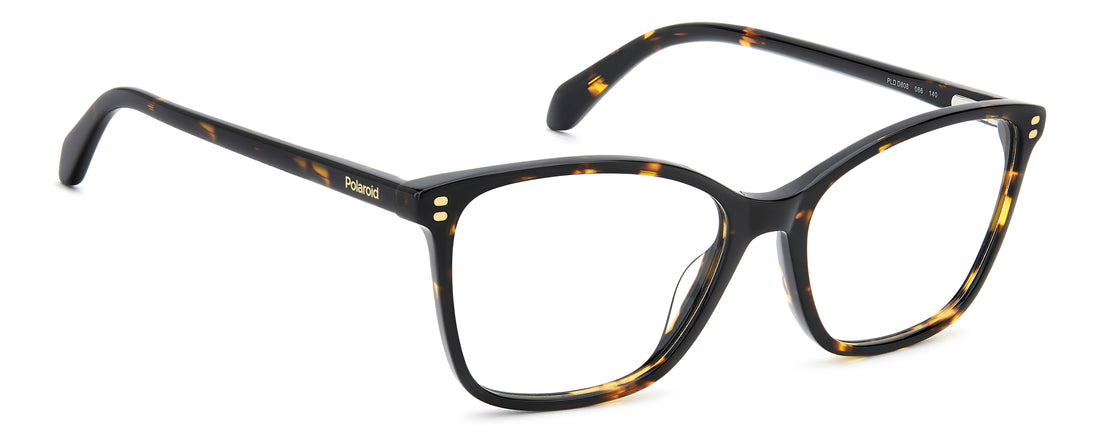 Occhiali da vista polaroid pld d608 086 havana cat eye femenino taglia 54mm - Vista dettagliata