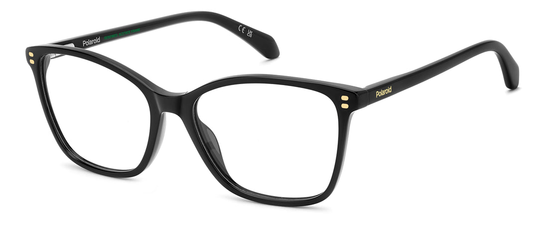 Prescription glasses polaroid pld d608 807 negro cat eye femenino size 54mm - Main view