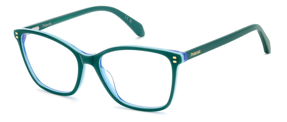 Occhiali da vista polaroid pld d608 zi9 verde cat eye femenino taglia 56mm - Vista principale