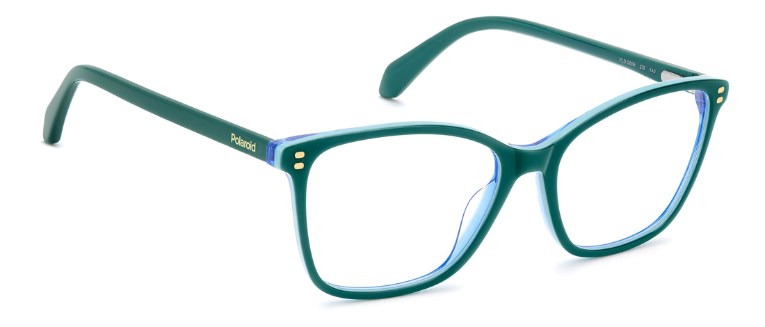 Occhiali da vista polaroid pld d608 zi9 verde cat eye femenino taglia 54mm - Vista dettagliata