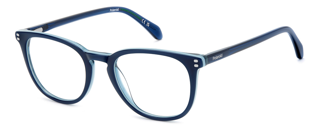 Occhiali da vista polaroid pld d609 pjp azul round masculino taglia 51mm - Vista principale