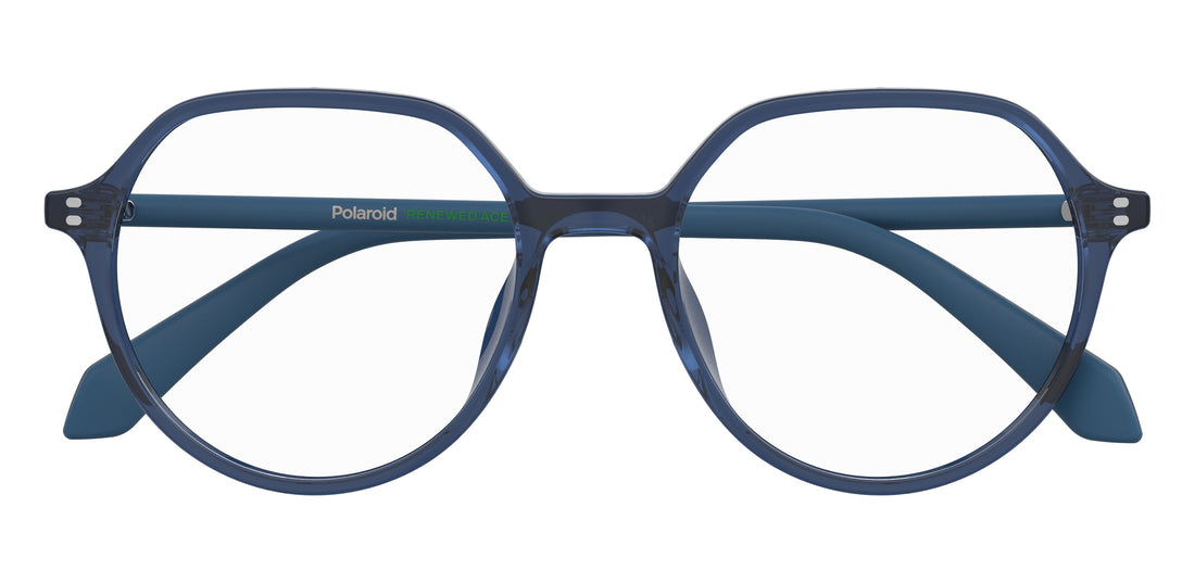 Occhiali da vista polaroid pld d613 pjp azul square femenino taglia 51mm - Vista dettagliata