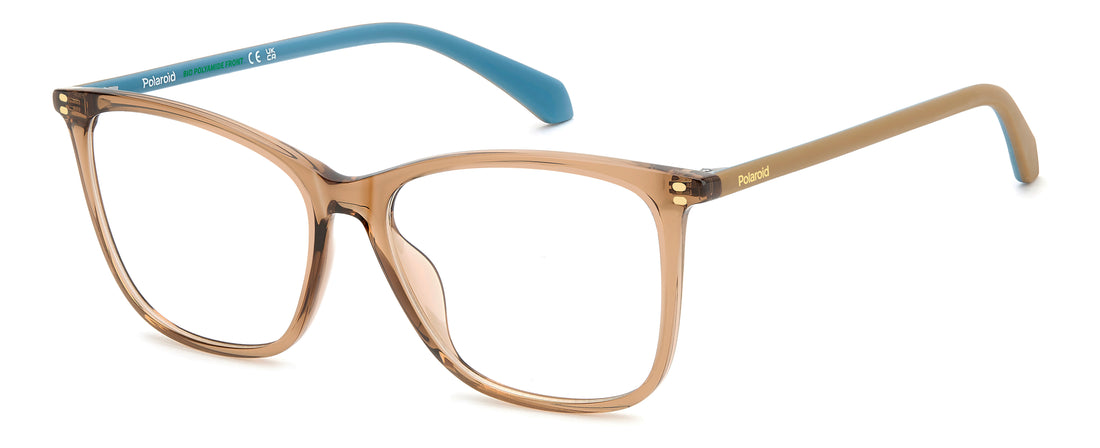 Occhiali da vista polaroid pld d614 09q marron cat eye femenino taglia 55mm - Vista principale