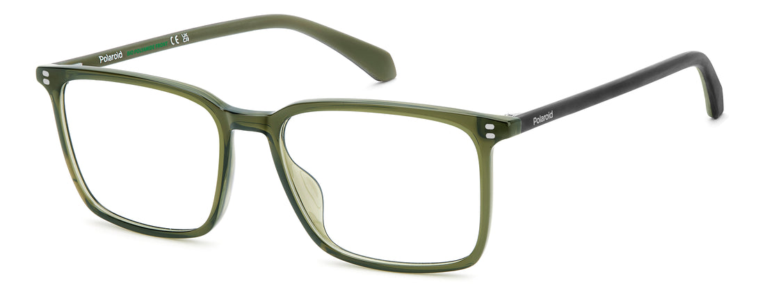 Occhiali da vista polaroid pld d615 4c3 verde rectangular masculino taglia 54mm - Vista principale