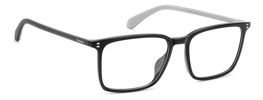 Occhiali da vista polaroid pld d615 807 negro rectangular masculino taglia 54mm - Vista dettagliata