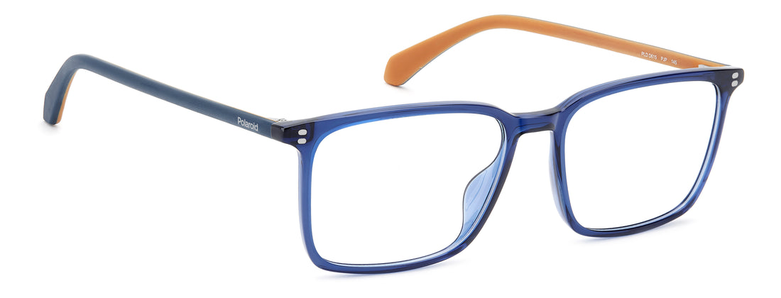 Occhiali da vista polaroid pld d615 pjp azul rectangular masculino taglia 54mm - Vista dettagliata
