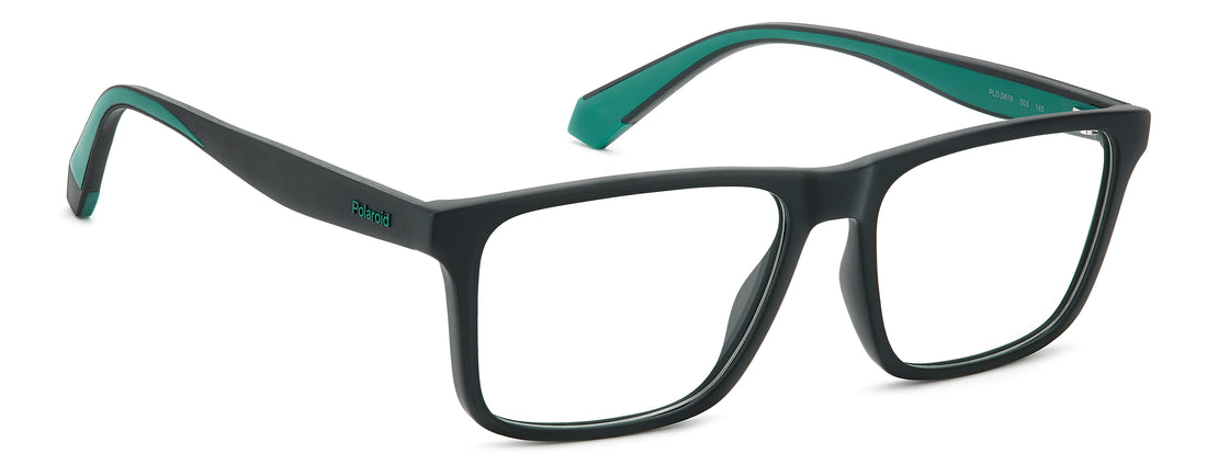 Occhiali da vista polaroid pld d618 003 negro rectangular masculino taglia 55mm - Vista dettagliata