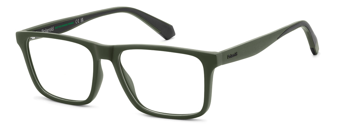 Occhiali da vista polaroid pld d618 dld verde rectangular masculino taglia 55mm - Vista principale