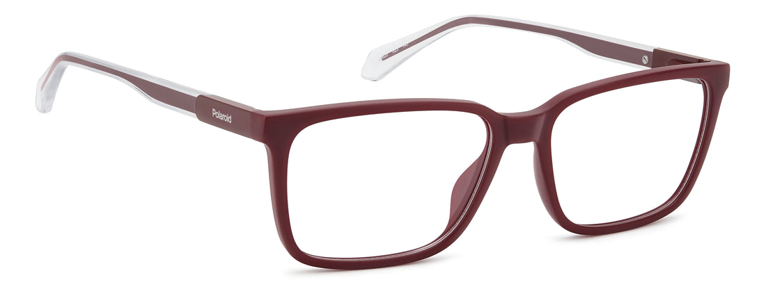 Occhiali da vista polaroid pld d620 0z3 rojo rectangular masculino taglia 56mm - Vista dettagliata
