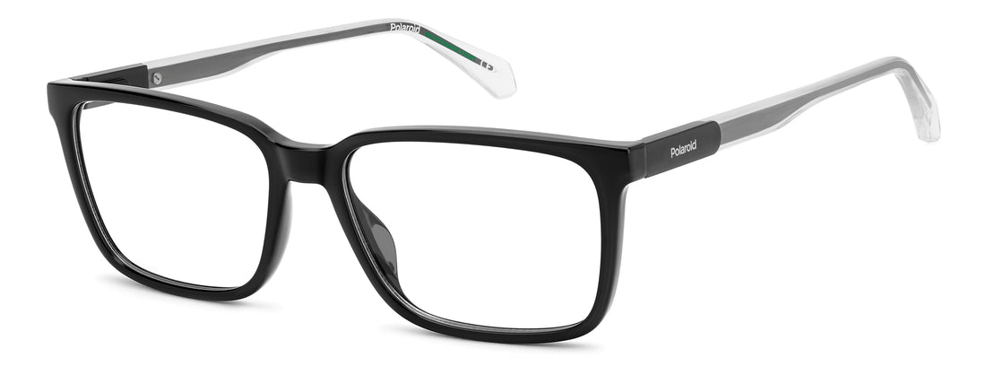 Occhiali da vista polaroid pld d620 807 negro rectangular masculino taglia 56mm - Vista principale