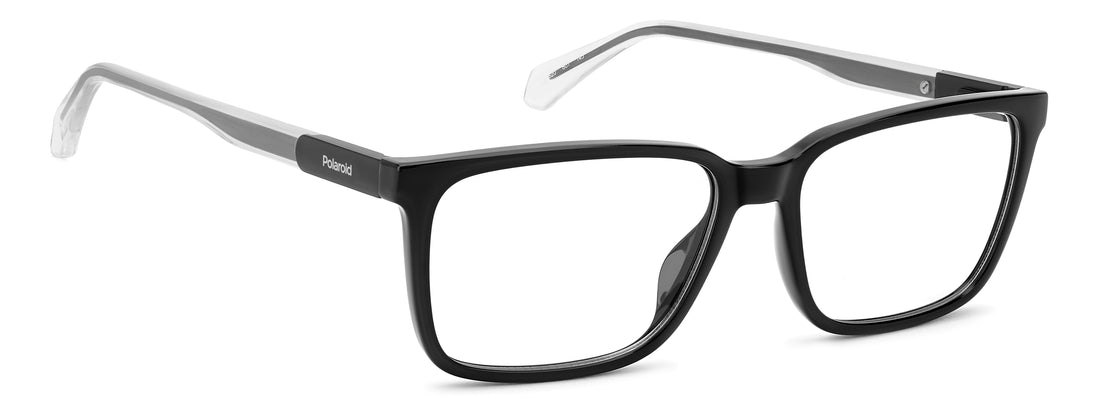 Occhiali da vista polaroid pld d620 807 negro rectangular masculino taglia 56mm - Vista dettagliata