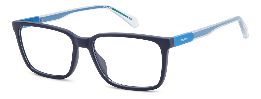 Occhiali da vista polaroid pld d620 fll azul rectangular masculino taglia 56mm - Vista principale