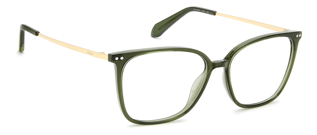 Brillen polaroid pld d616 4c3 verde square femenino größe 55mm - Detailansicht