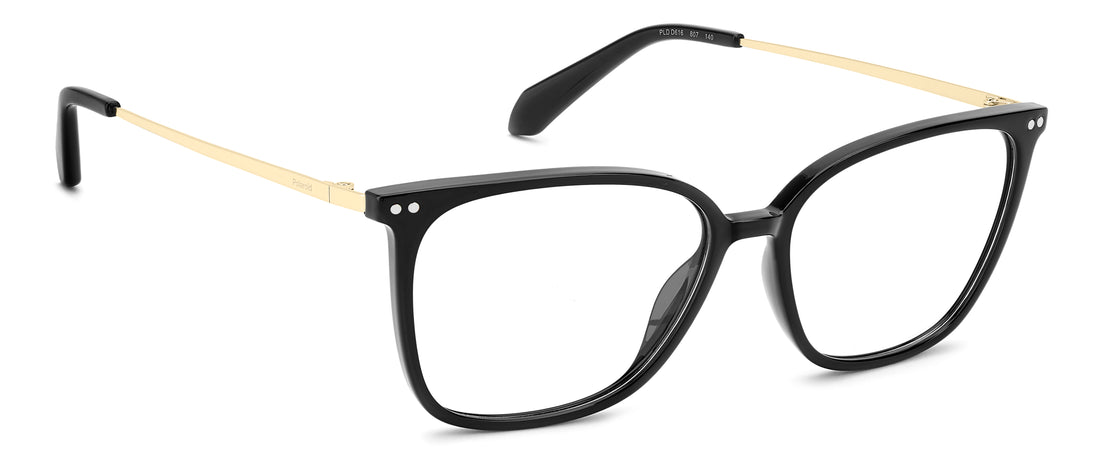 Occhiali da vista polaroid pld d616 807 negro square femenino taglia 55mm - Vista dettagliata