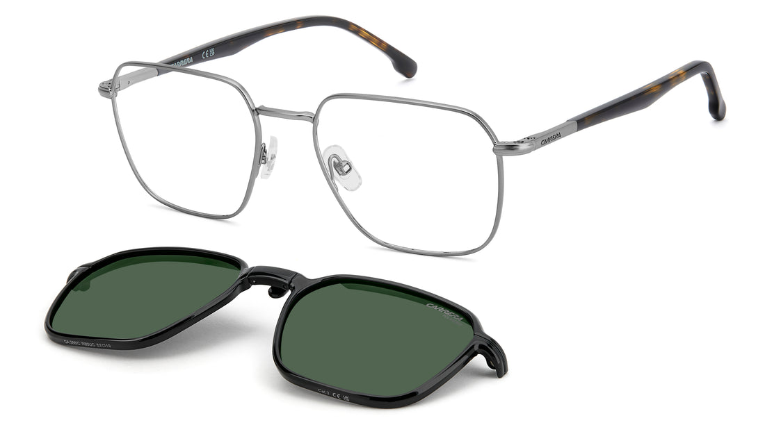 Lunettes de vue carrera ca 388/c r80 uc plateado rectangular masculino taille 53mm - Vue principale