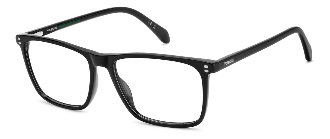 Occhiali da vista polaroid pld d610 807 negro rectangular masculino taglia 56mm - Vista principale