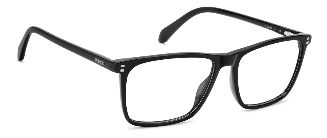 Occhiali da vista polaroid pld d610 807 negro rectangular masculino taglia 58mm - Vista dettagliata