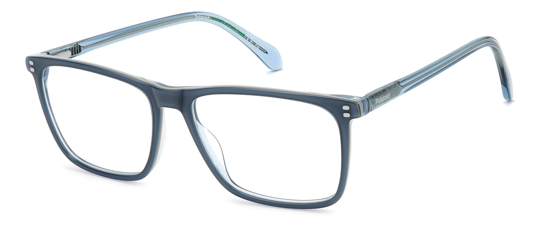 Occhiali da vista polaroid pld d610 mvu azul rectangular masculino taglia 58mm - Vista principale