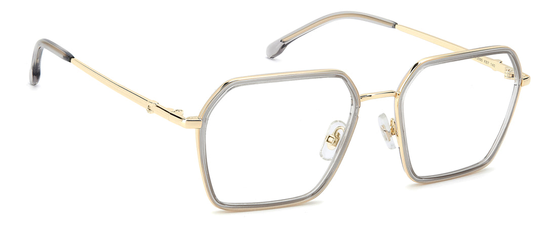 Occhiali da vista carrera 3095 kb7 grey rectangular femenino taglia 55mm - Vista dettagliata