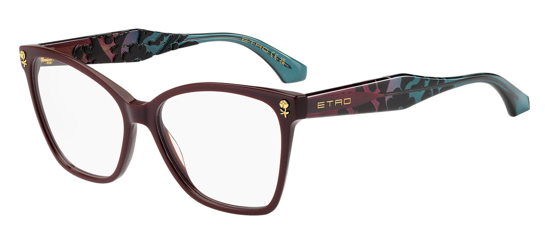 Óculos graduados etro 0129 lhf burdeos cat eye femenino tamanho 55mm - Vista principal