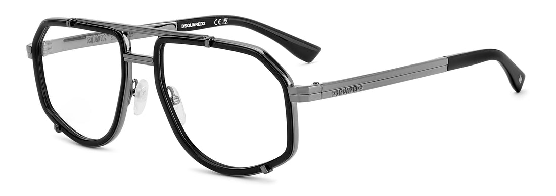 Occhiali da vista dsquared2 d2 0191 ans negro other shape masculino taglia 56mm - Vista principale
