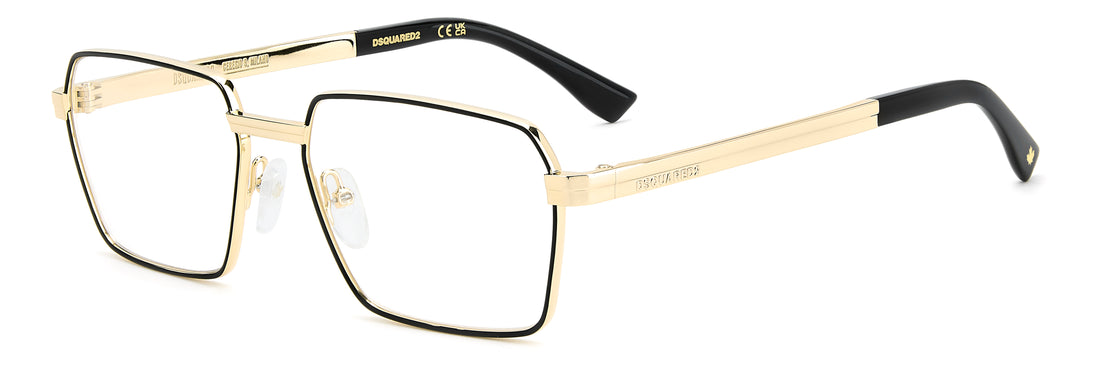 Occhiali da vista dsquared2 d2 0193 i46 negro square masculino taglia 54mm - Vista principale