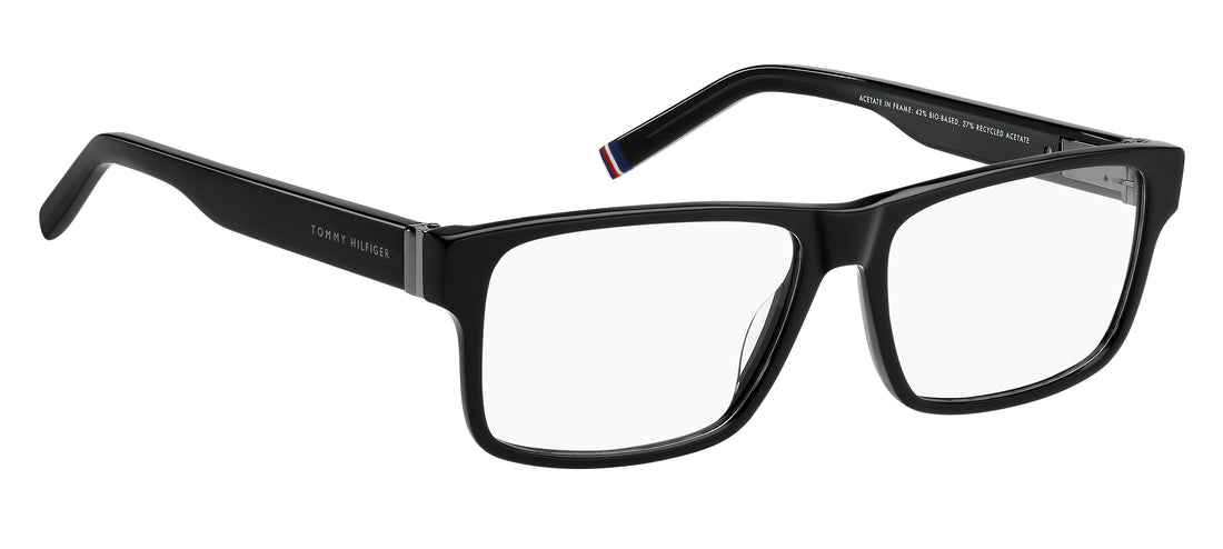 Gafas graduadas tommy hilfiger th 2311 807 negro rectangular masculino talla 57mm - Vista de detalle
