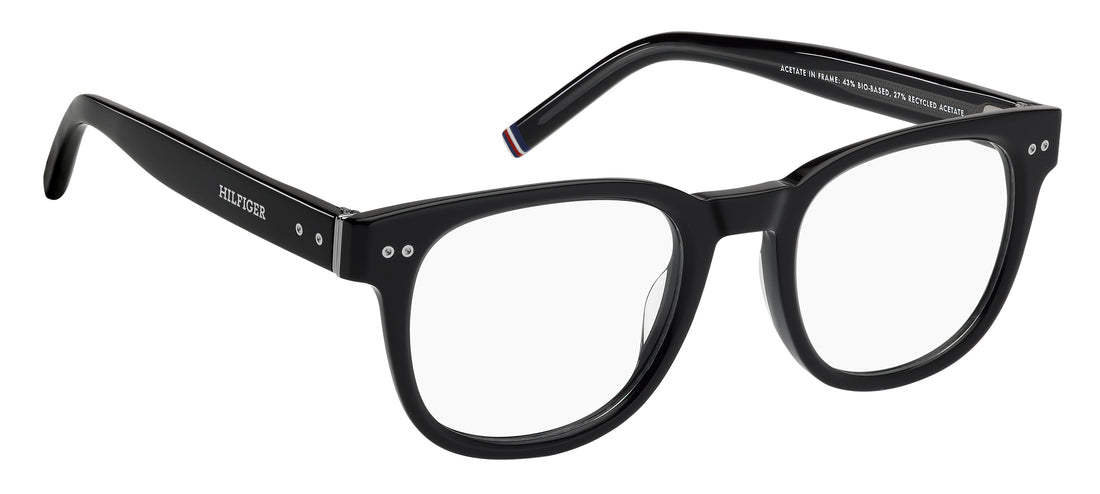 Gafas graduadas tommy hilfiger th 86 807 negro round masculino talla 51mm - Vista de detalle