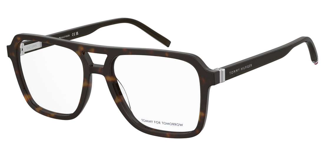 Gafas graduadas tommy hilfiger th 2312 086 havana square masculino talla 56mm - Vista principal
