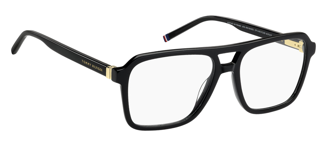 Gafas graduadas tommy hilfiger th 2312 807 negro square masculino talla 56mm - Vista de detalle