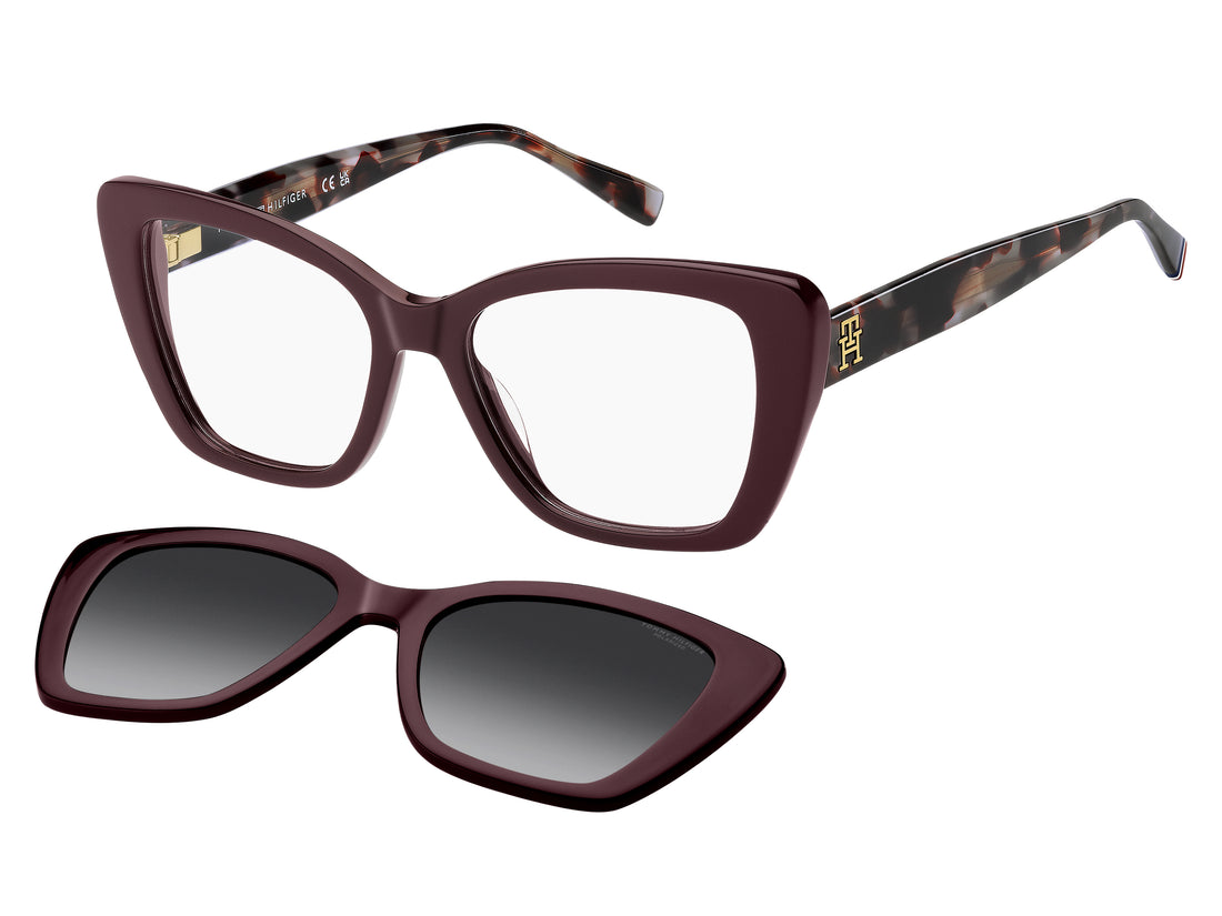 Brillen tommy hilfiger th 2347/c lhf wj burdeos cat eye femenino maat 51mm - Hoofdaanzicht