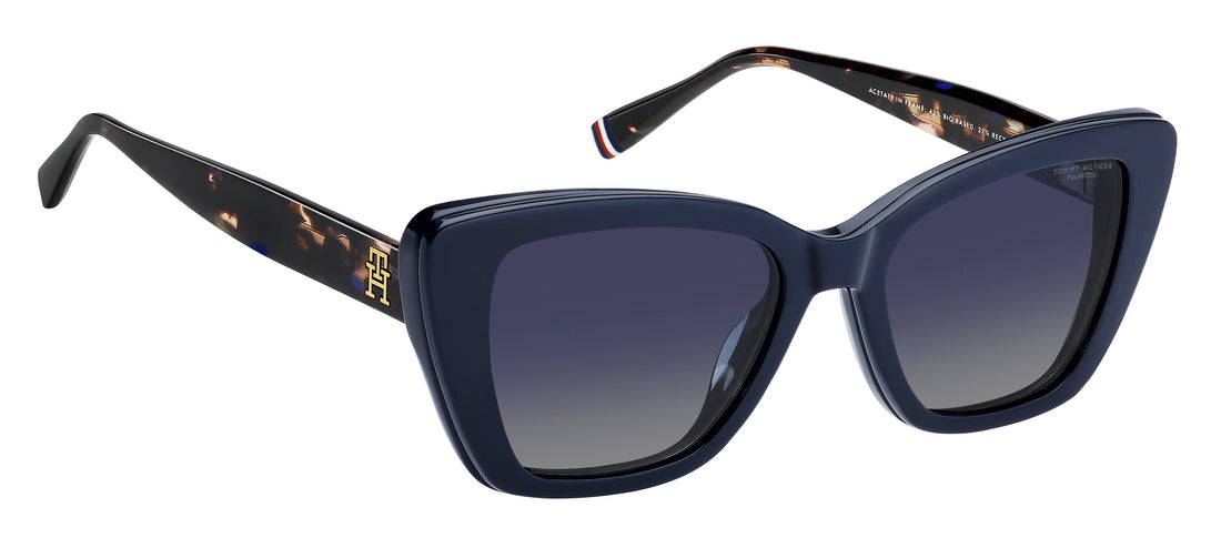 Brillen tommy hilfiger th 2347/c pjp z7 azul cat eye femenino maat 51mm - Detailaanzicht