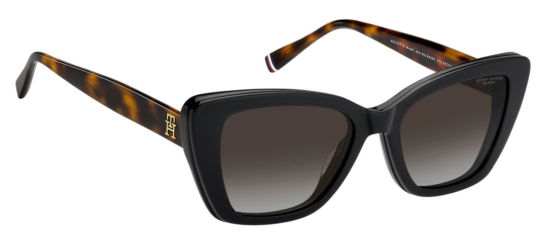 Brillen tommy hilfiger th 2347/c wr7 la negro cat eye femenino maat 51mm - Detailaanzicht