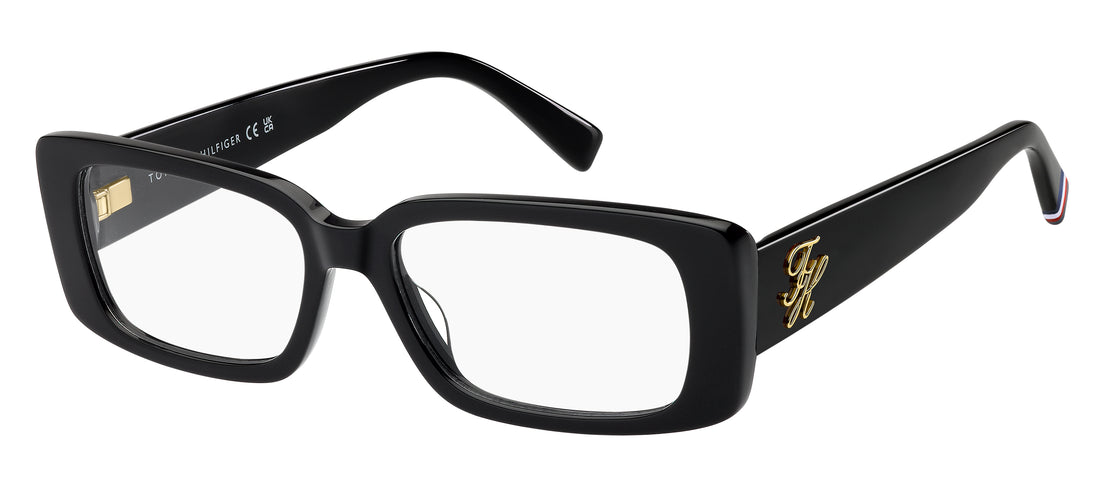 Gafas graduadas tommy hilfiger th 2345 807 negro rectangular femenino talla 53mm - Vista principal
