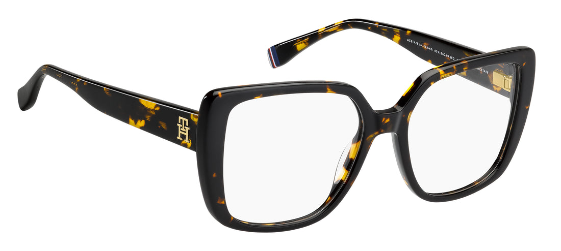 Gafas graduadas tommy hilfiger th 2348 086 havana butterfly femenino talla 53mm - Vista de detalle