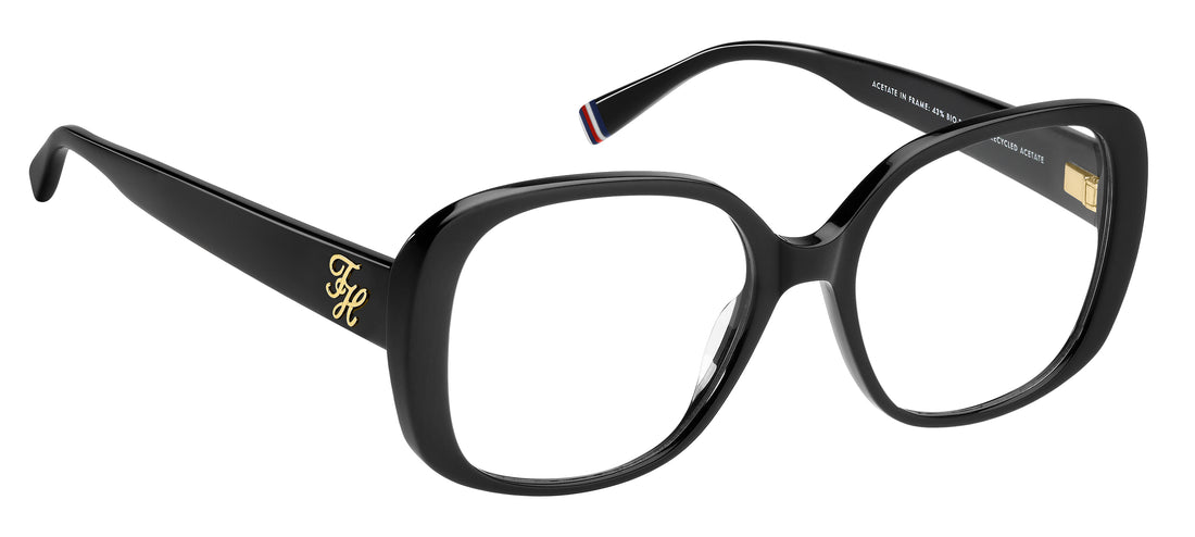 Gafas graduadas tommy hilfiger th 2346 807 negro square femenino talla 53mm - Vista de detalle