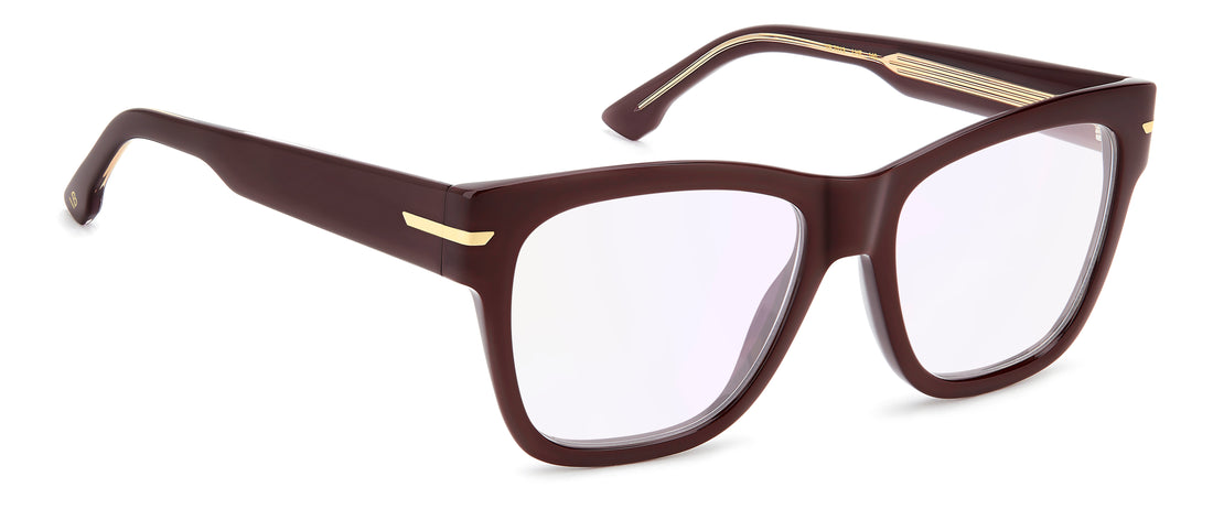 Óculos graduados victoria beckham vb 7013 lhf 13 burdeos square femenino tamanho 53mm - Vista de detalhe