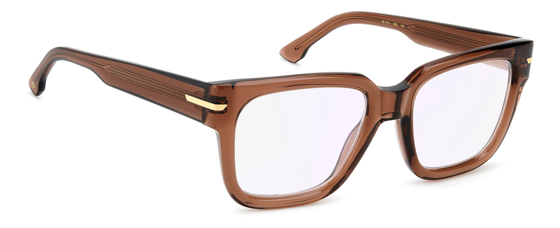 Óculos graduados victoria beckham vb 7011 09q 13 marron square femenino tamanho 53mm - Vista de detalhe