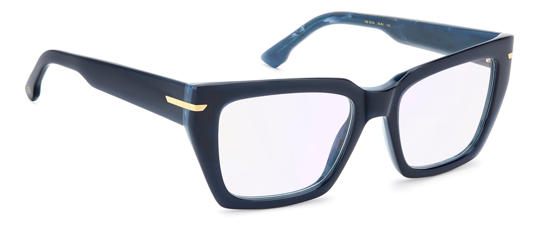 Óculos graduados victoria beckham vb 7014 num 13 azul butterfly femenino tamanho 53mm - Vista de detalhe