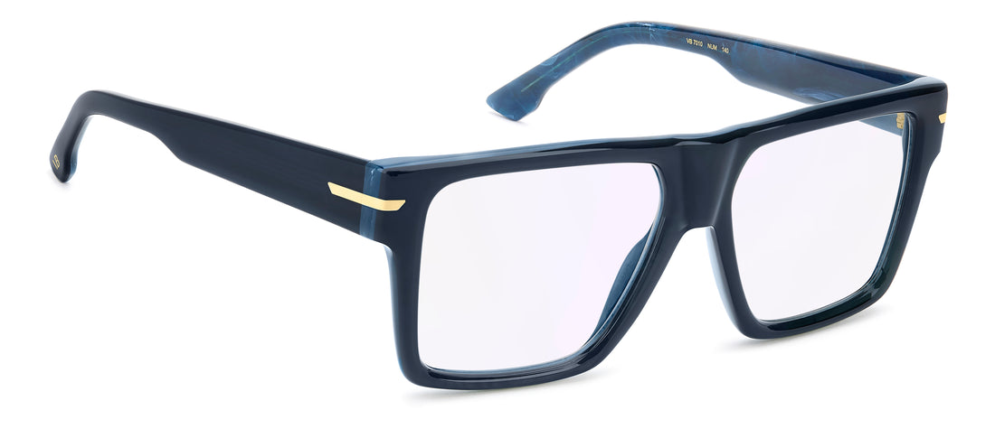 Óculos graduados victoria beckham vb 7010 num 13 azul rectangular femenino tamanho 54mm - Vista de detalhe