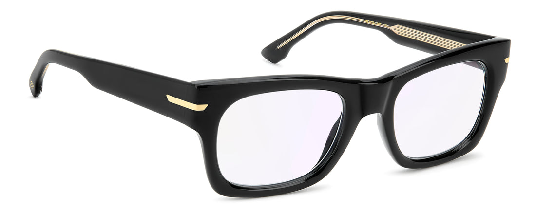Óculos graduados victoria beckham vb 7012 807 13 negro rectangular femenino tamanho 50mm - Vista de detalhe