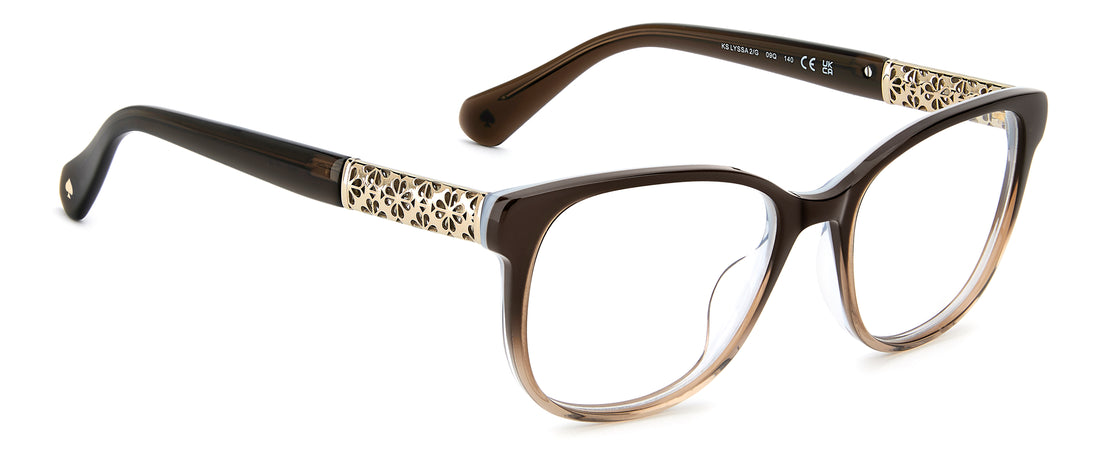 Brillen kate spade ks lyssa 2/g 09q marron square femenino größe 51mm - Detailansicht