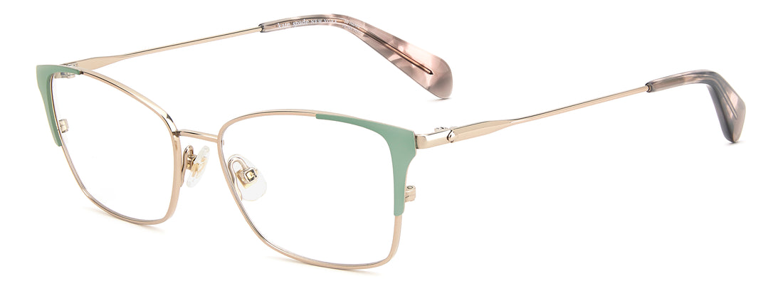 Brillen kate spade ks arla 2/g/t 6cr verde rectangular femenino größe 52mm - Hauptansicht