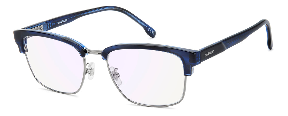 Óculos graduados carrera c flex 16/g 38i 2y azul rectangular masculino tamanho 54mm - Vista principal