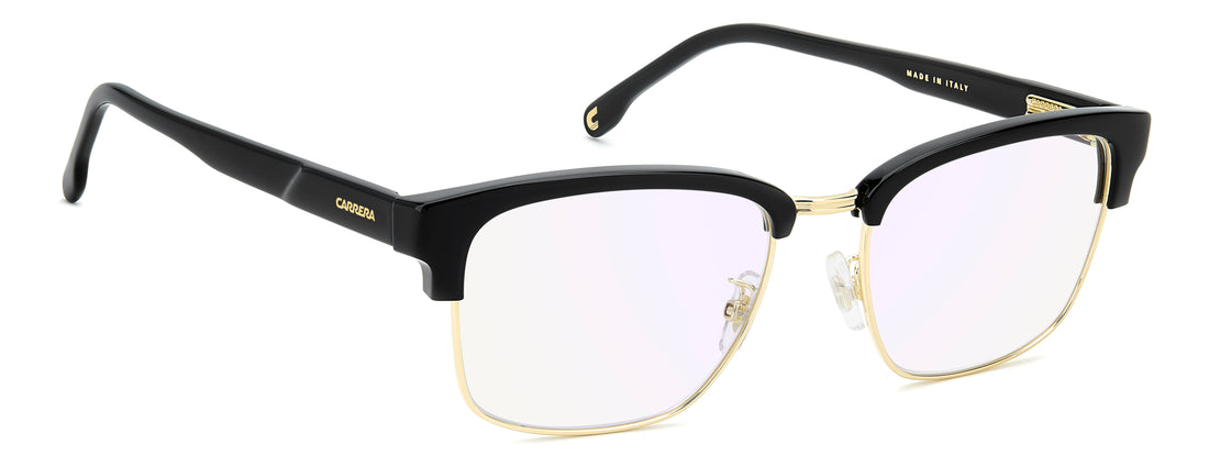 Óculos graduados carrera c flex 16/g 807 2y negro rectangular masculino tamanho 54mm - Vista de detalhe