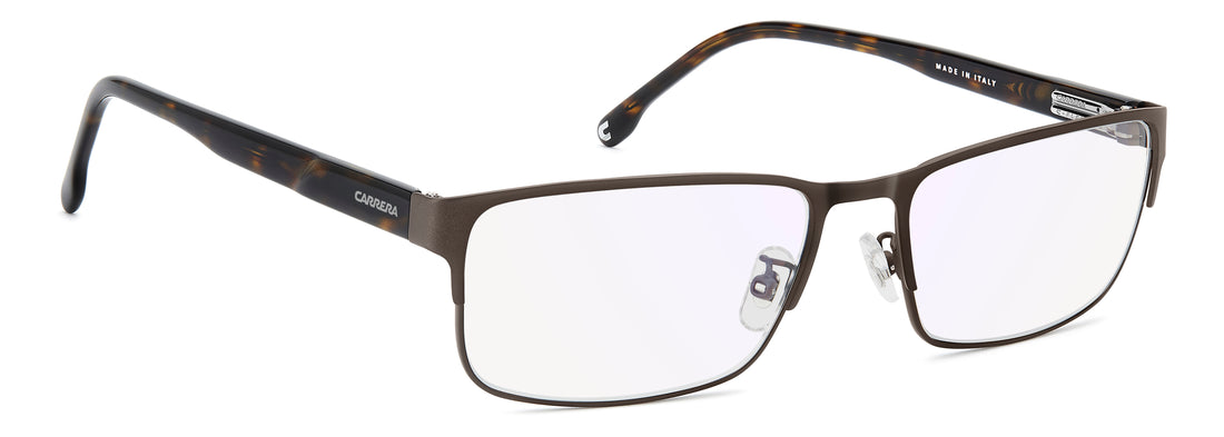 Óculos graduados carrera c flex 17/g 086 2y havana rectangular masculino tamanho 57mm - Vista de detalhe