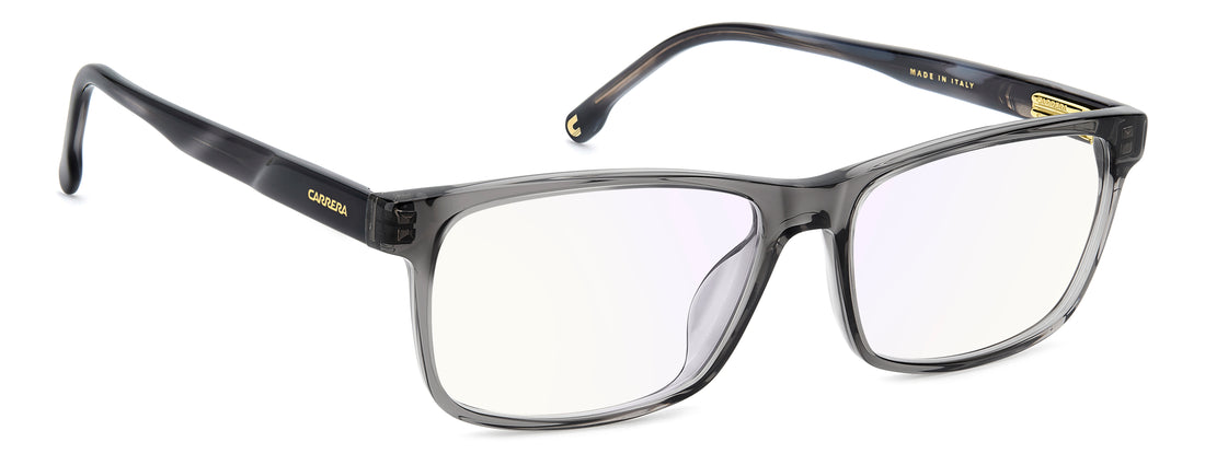 Óculos graduados carrera c flex 18/g aci 2y gris rectangular masculino tamanho 55mm - Vista de detalhe