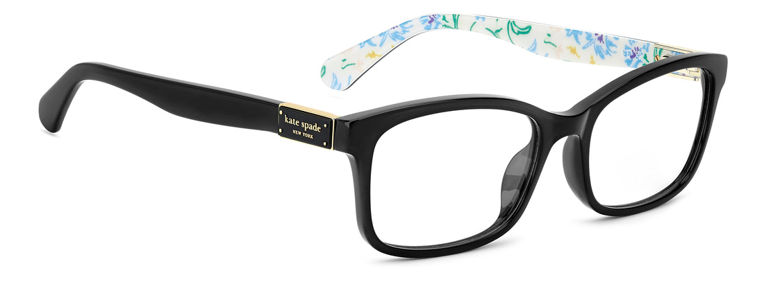 Gafas graduadas kate spade ks lucyann 4/g 807 negro rectangular femenino talla 50mm - Vista de detalle