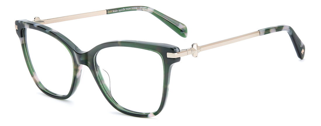 Prescription glasses kate spade ks shan 2/g p8j verde square femenino size 54mm - Main view
